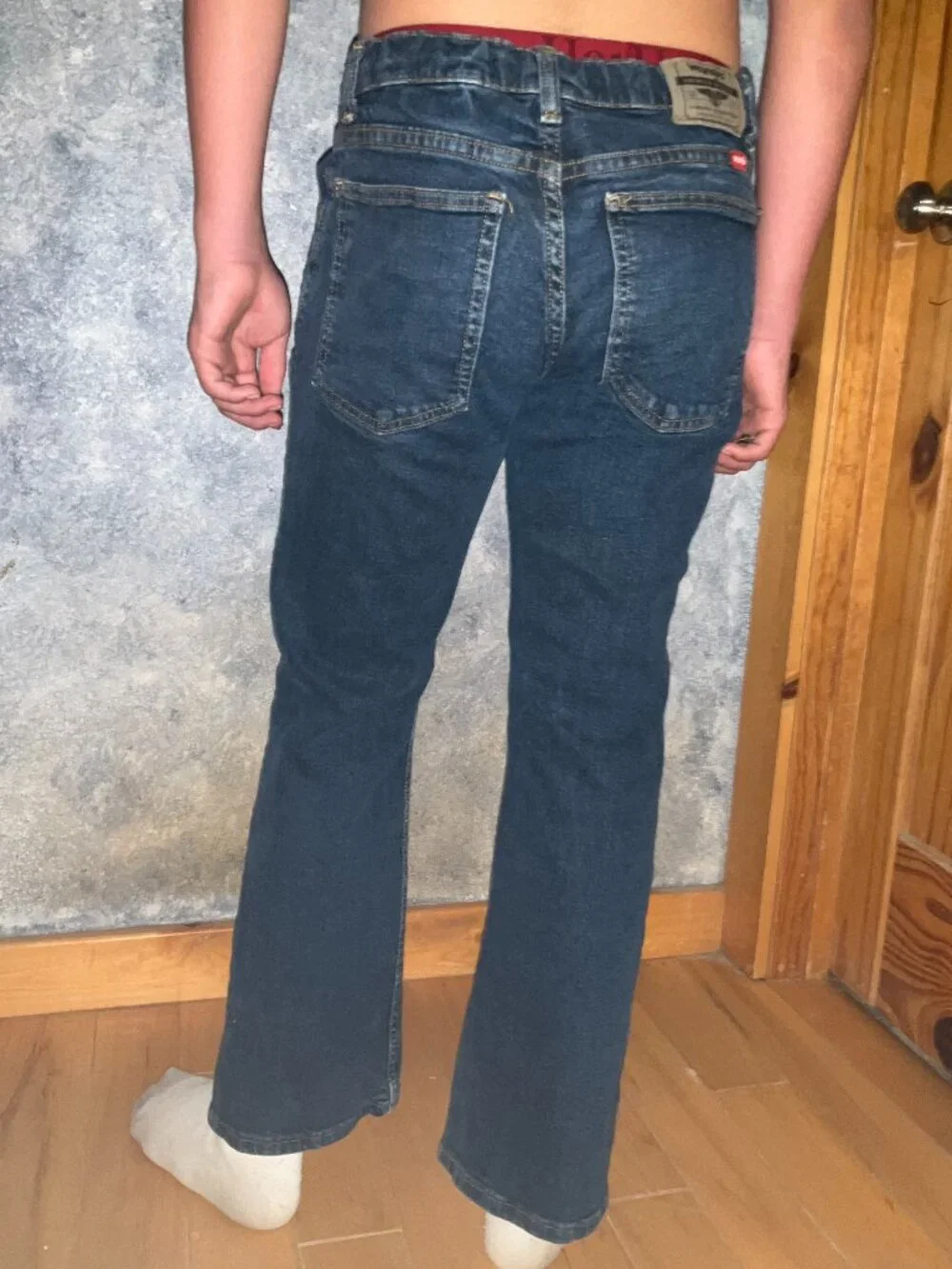 Boy's Wrangler 5 Pocket Blue Jeans